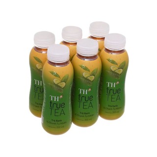 Lốc 6 chai trà xanh vị chanh th true tea 350ml