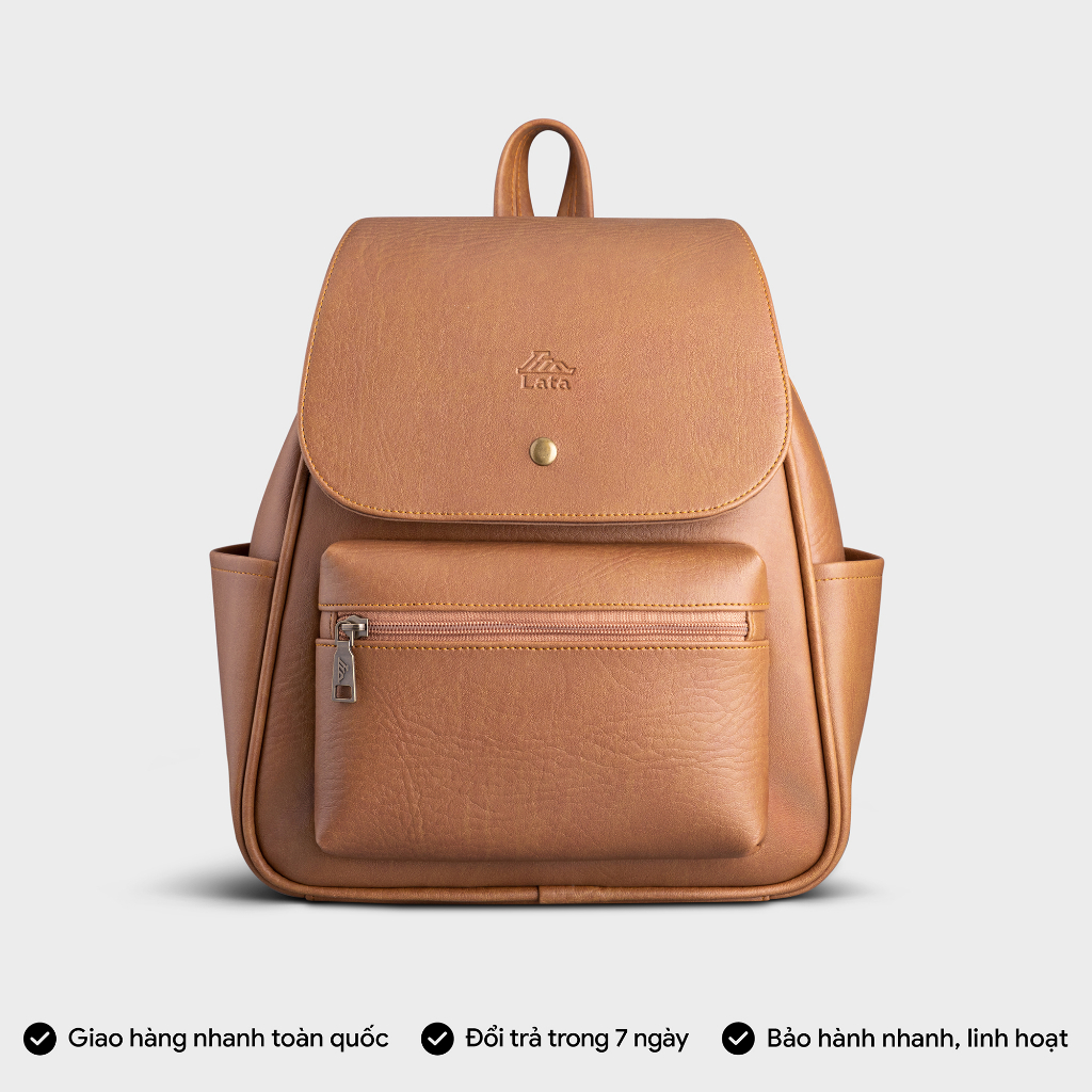 Balo da nữ cỡ trung nắp gập Lata BAL65