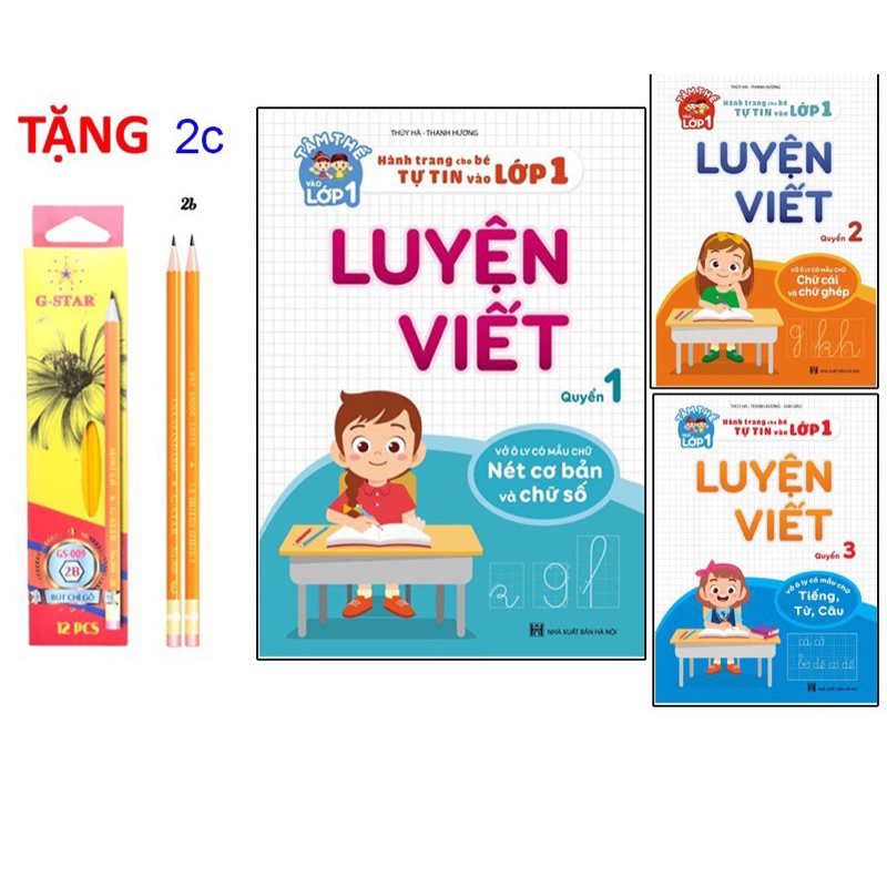 Sách - Bộ 3 luyện viết - Hành trang cho bé tự tin vào lớp 1