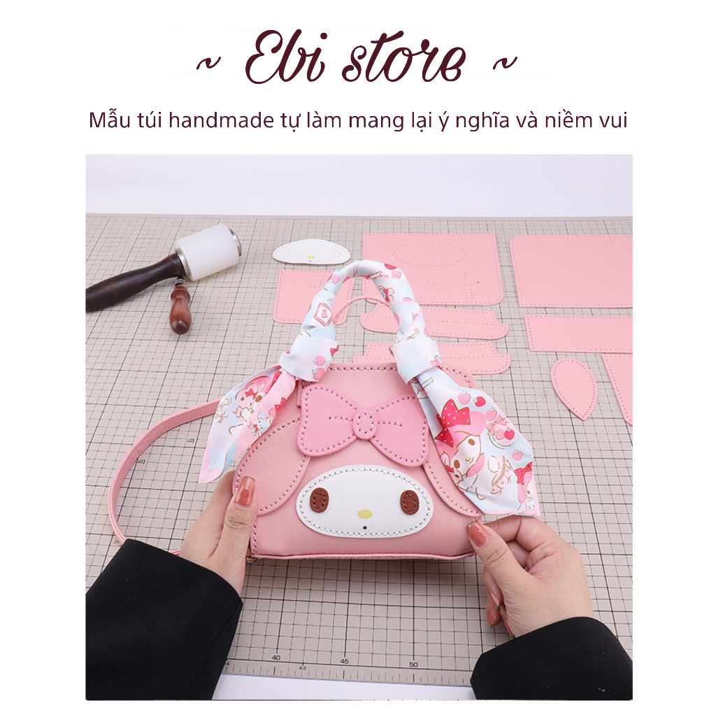 [Có Video Hướng Dẫn] Túi Handmade Tự Làm DIY Hình My Melody Đáng Yêu Dễ Thương,Quà Tặng Cho Người Yêu Bạn Gái - EB16