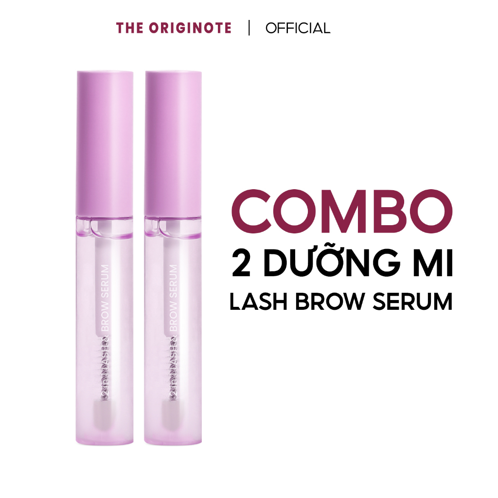 The Originote Combo 2pcs - 2in1 Lash & Brow Serum