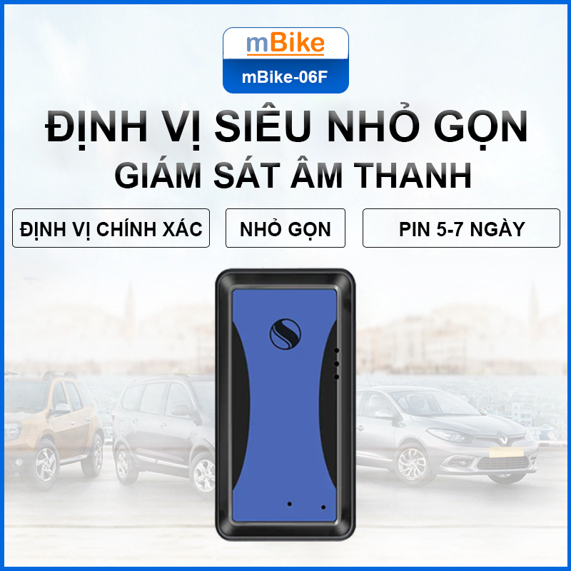 Thiết Bị Định Vị Không Dây Ô Tô Xe Máy Dùng Pin mBike-06F Độ Chính Xác Cao - Bảo Hành 12 Tháng