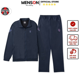 Bộ quần áo nam mùa đông kéo khoá cao cấp dài tay Menson MD04 Đồ bộ thể thao nam thu đông dày dặn 2023 Hàng Xuất Dư