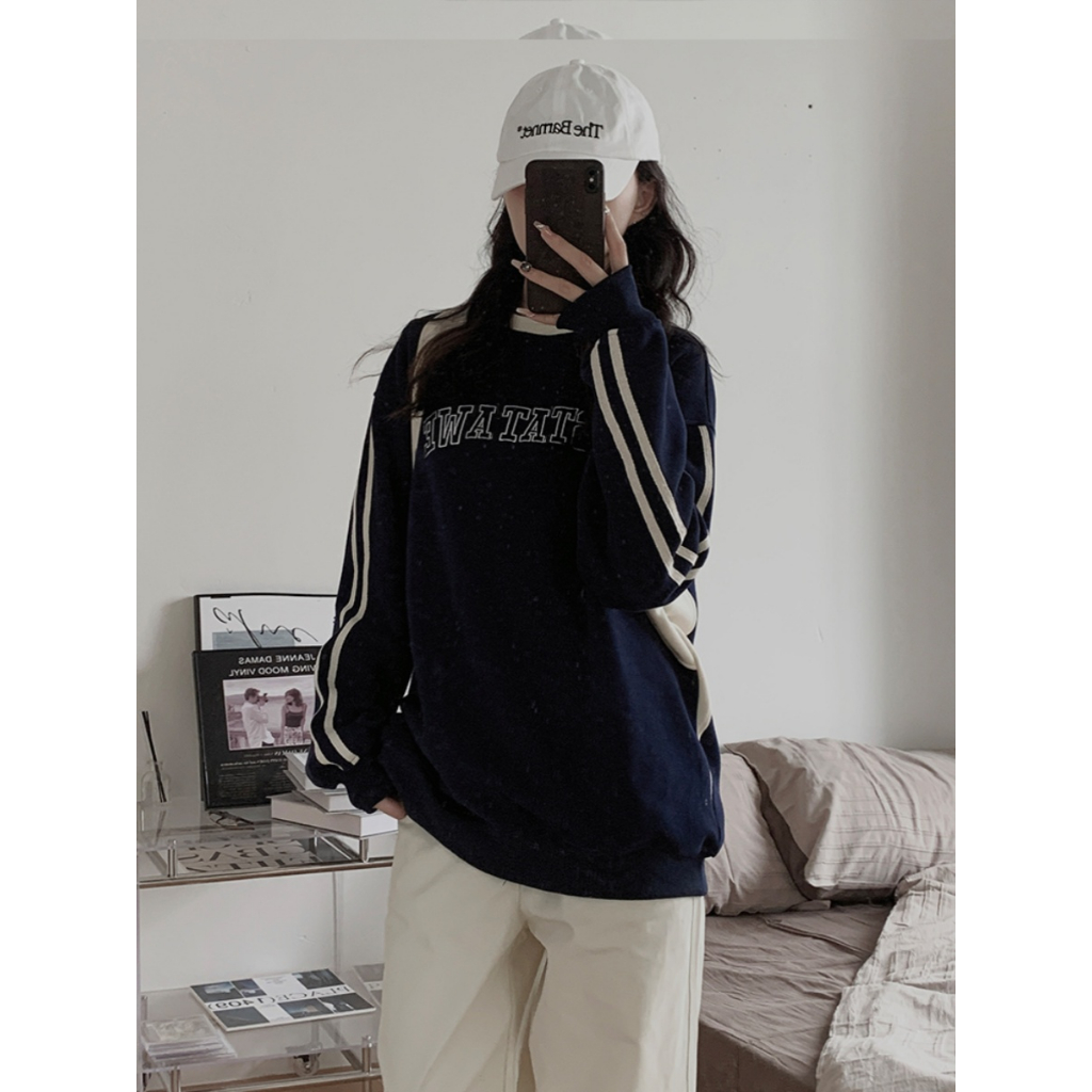 Áo Sweater ISTHATWE Form Rộng Nam Nữ, Cổ tròn. Áo Dài Tay Chất Dày Dặn Ullzang Cocoo Store