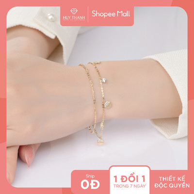 Lắc Tay Vàng Tây 14k LLF167 Huy Thanh Jewelry