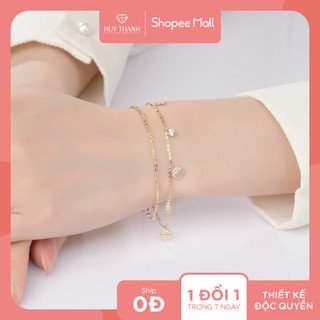 Lắc tay vàng 14k llf167 huy thanh jewelry