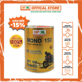 Dầu nhớt xe máy MONO 150 4T 10W40 - 0.8L/1L