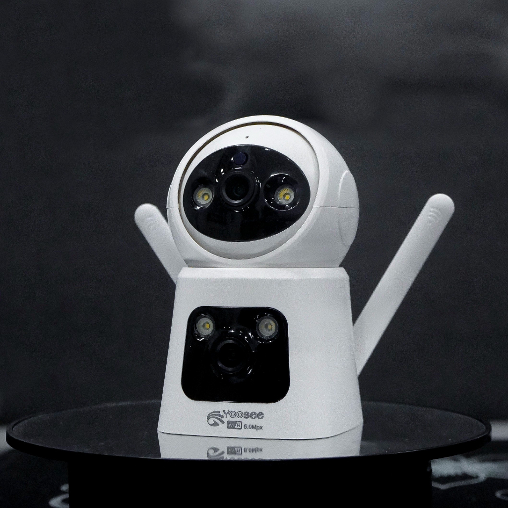 Camera Yoosee 2 mắt kép S36D, độ phân giải 6.0MP góc cực rộng, xem 2 góc cùng lúc, đầy đủ tính năng, bảo hành 1 năm