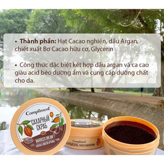 (Thanh Lý) Tẩy da chết body Compliment Cà phê , Lavender , & Ca Cao