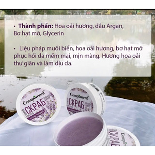 (Thanh Lý) Tẩy da chết body Compliment Cà phê , Lavender , & Ca Cao