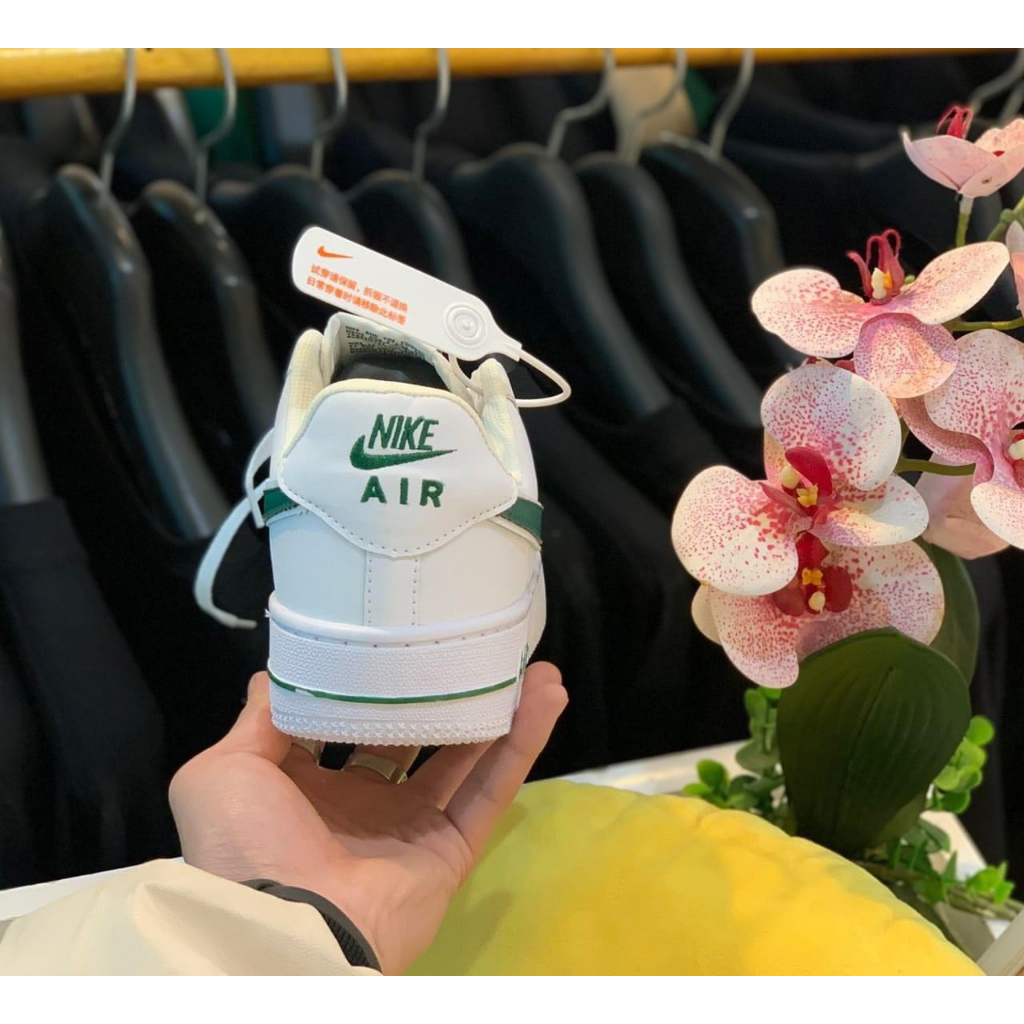 Giày_Nike AF1 Nam Nữ, Giày Air Force 1 Vệt Xanh Lá Thời Trang Hàng Đẹp Hot Trend Full Box