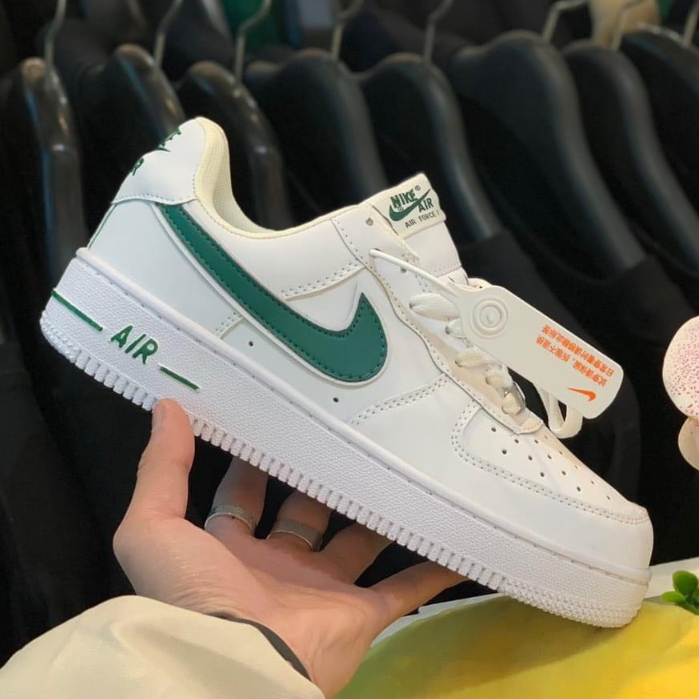 Giày_Nike AF1 Nam Nữ, Giày Air Force 1 Vệt Xanh Lá Thời Trang Hàng Đẹp Hot Trend Full Box