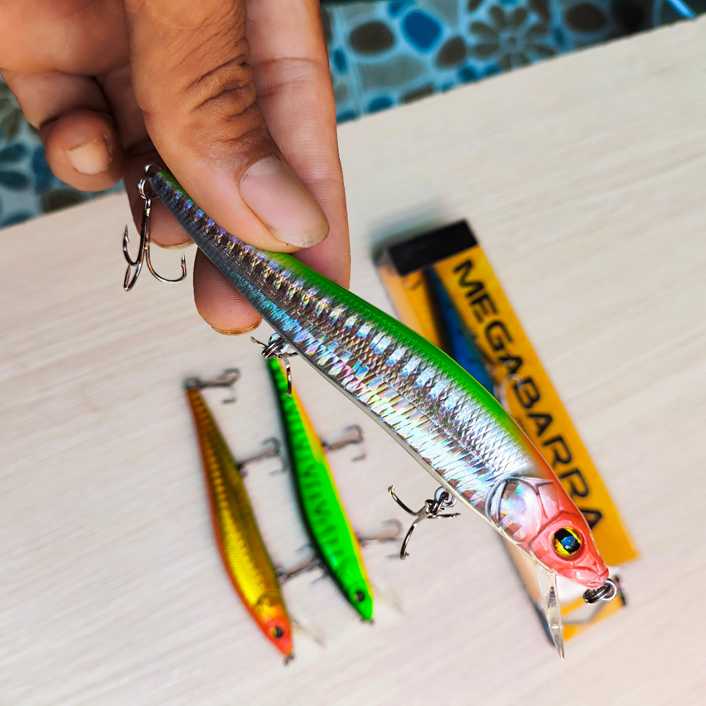 Mồi câu lure cá giả MEGABARRA Jerk 110mm 14.5g