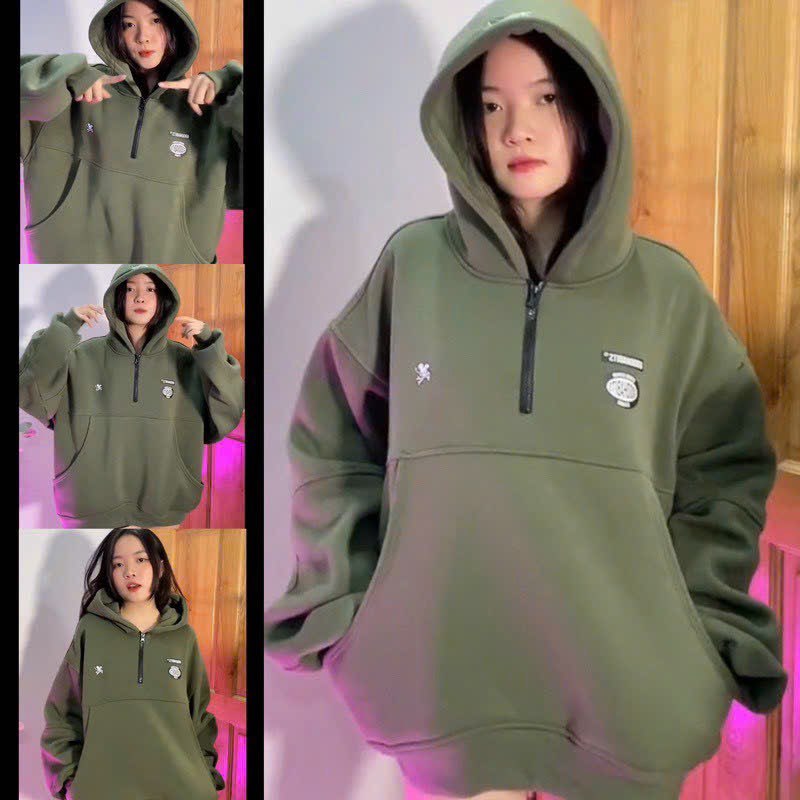 Áo Hoodie Mũ Rộng In Chữ GOOD HABIT Năng Động TP6978