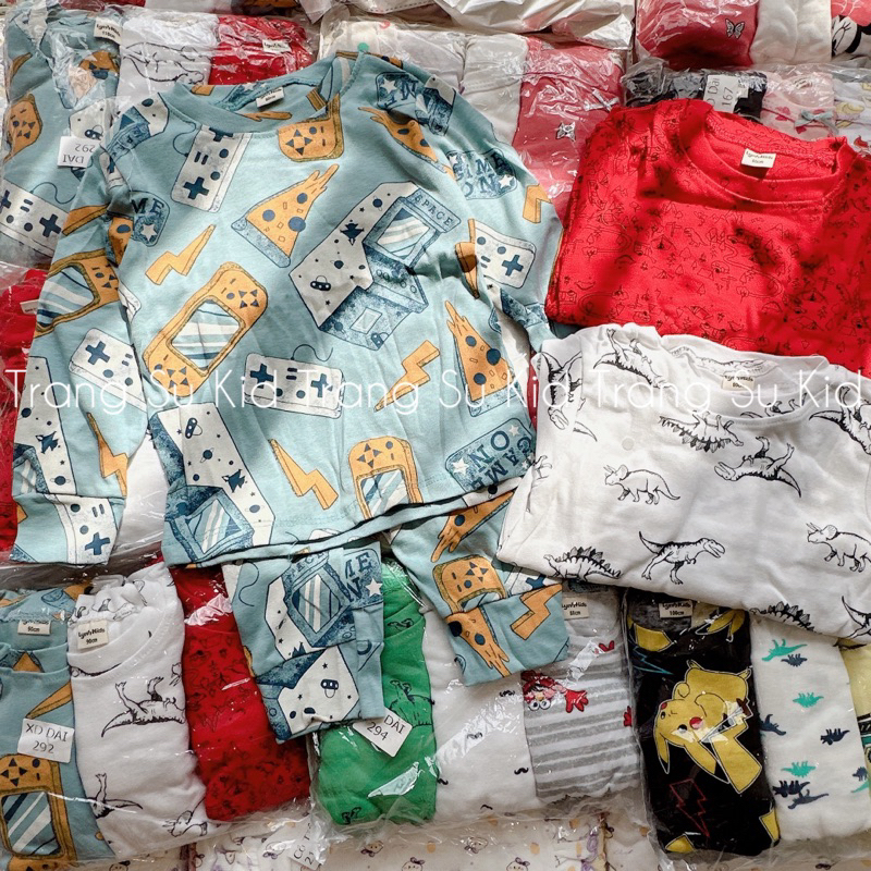 BÉ TRAI - COMBO 3 BỘ COTTON XUẤT DƯ CHO BÉ, BỘ THU ĐÔNG DÀI TAY XUẤT DƯ BÉ TRAI, BÉ GÁI.