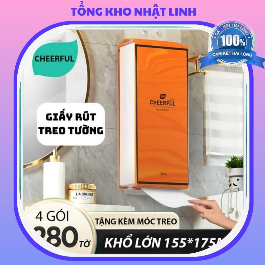 Giấy rút treo tường Cheerful dạng túi tiện lợi 1280 tờ  hàng nội địa