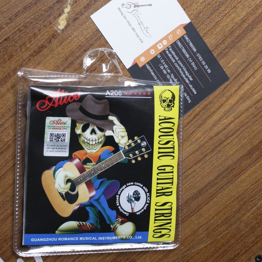 Dây Đàn Guitar Acoustic Alice AW206 2023 Ball-ends 2023 Chính Hãng