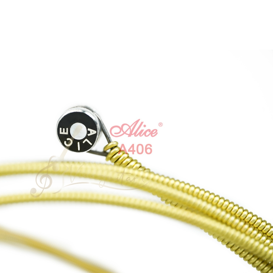 Dây Đàn Guitar Acoustic Alice AW406 2023 Ball-ends 2023 Chính Hãng