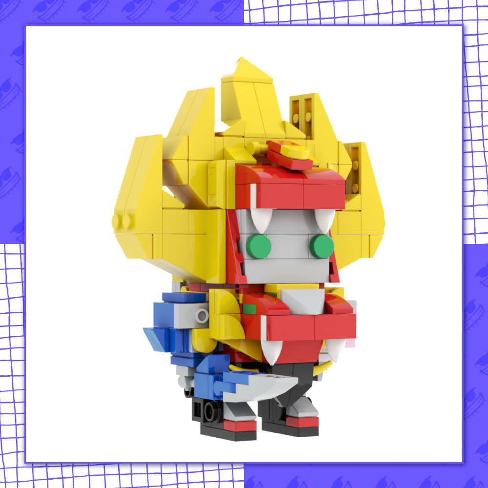 Đồ Chơi Mô Hình Lắp Ráp MOC005 - Brickheadz Robot Siêu Thú Siêu Nhân Gao King Gaoranger MOC 260+ Part