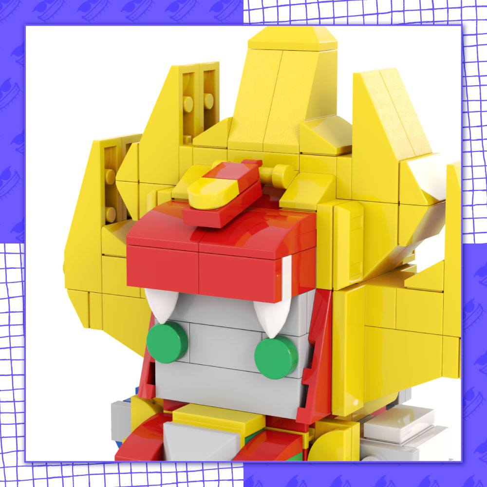 Đồ Chơi Mô Hình Lắp Ráp MOC005 - Brickheadz Robot Siêu Thú Siêu Nhân Gao King Gaoranger MOC 260+ Part