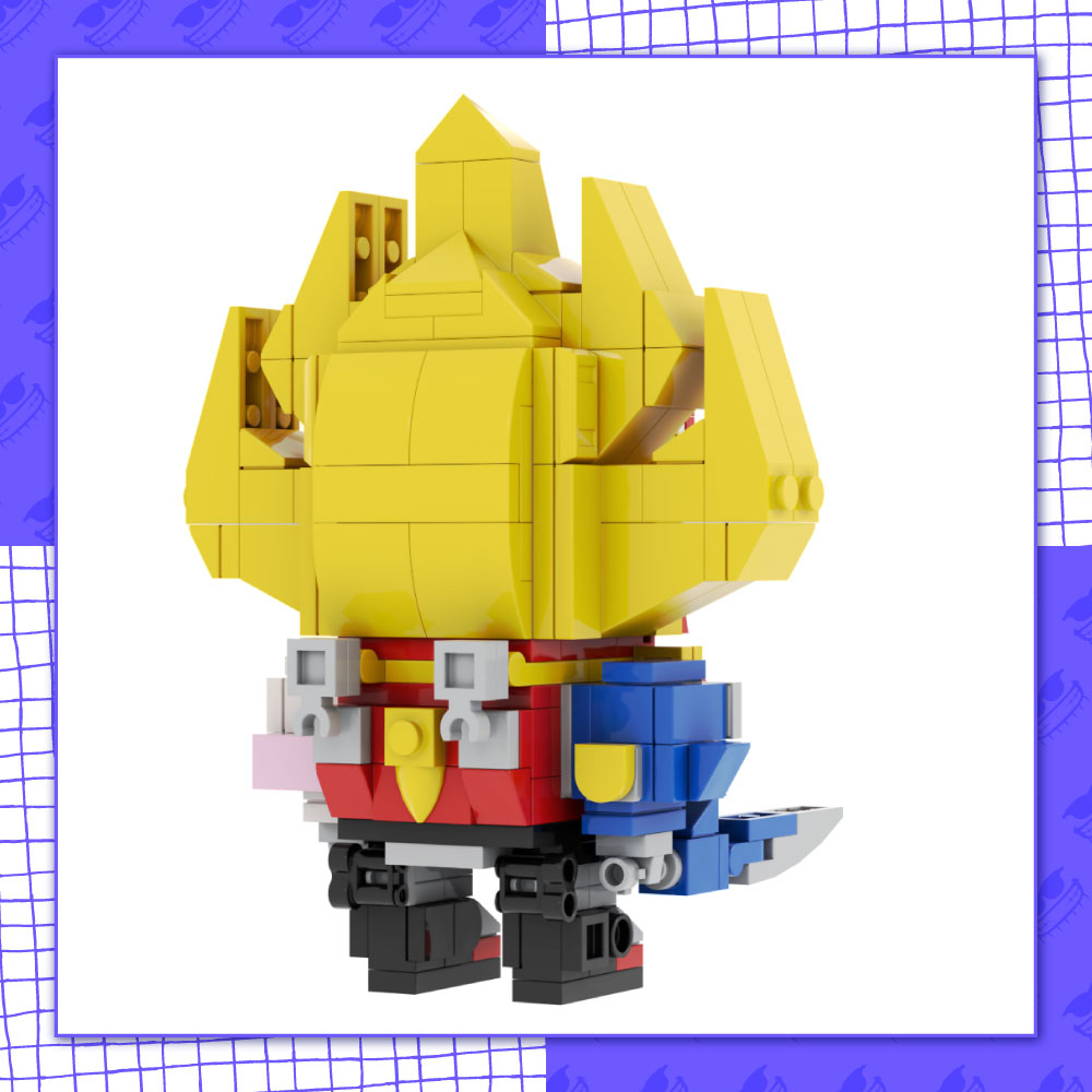 Đồ Chơi Mô Hình Lắp Ráp MOC005 - Brickheadz Robot Siêu Thú Siêu Nhân Gao King Gaoranger MOC 260+ Part