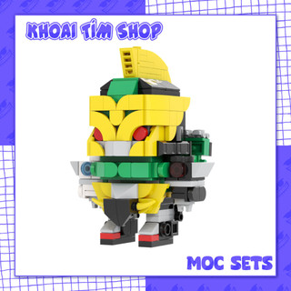 Đồ chơi mô hình lắp ráp moc006 - brickheadz robot siêu thú siêu nhân gao muscle gaoranger moc 270+ part