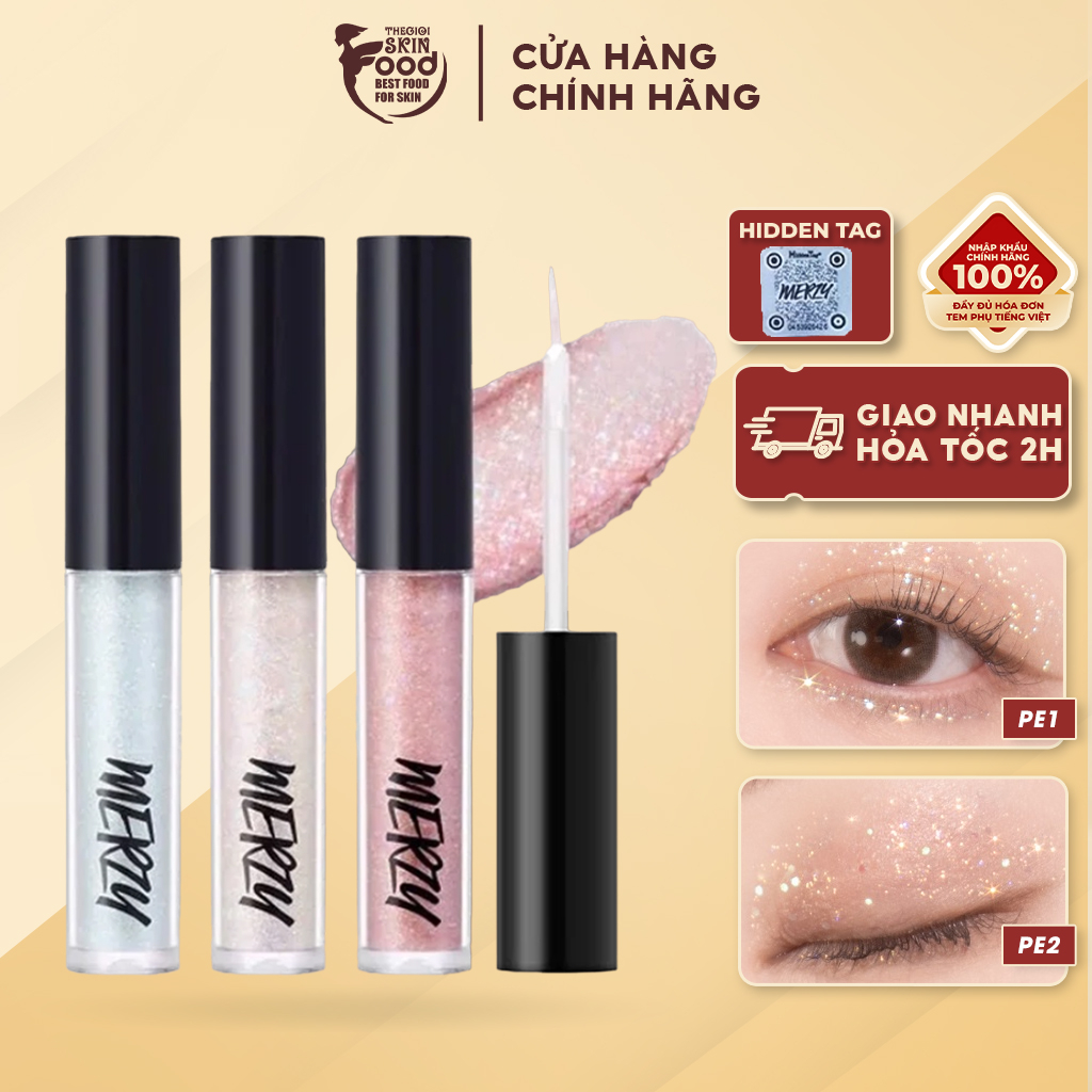 Gel Nhũ Mắt Xinh Lung Linh Merzy Windy Pop Eye Glitter 1.9g