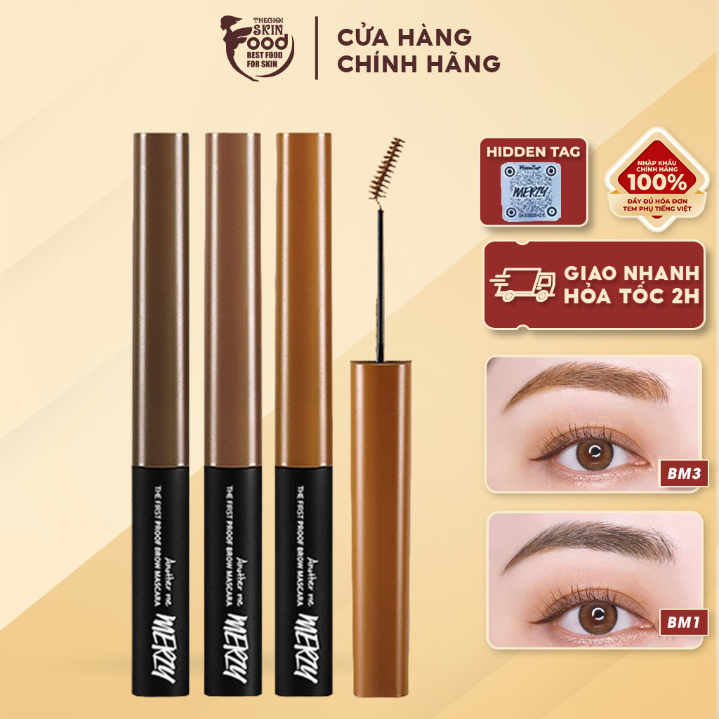 Mascara Chân Mày Bền Màu, Lâu Trôi Merzy The First Proof Brow Mascara 3.5g