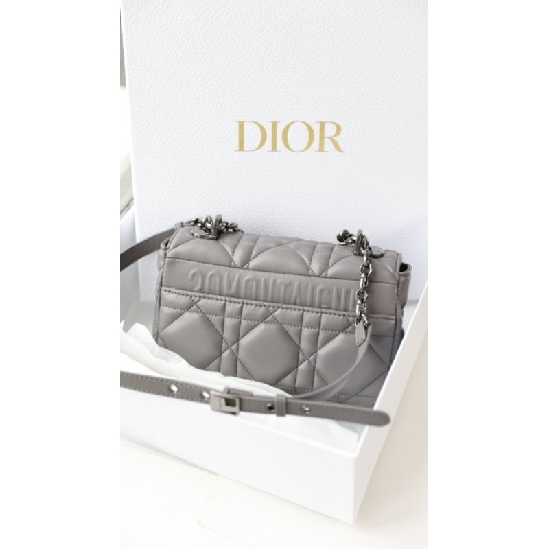 Túi xách tay dành cho nữ hàng hiệu D.I.O.R bản khóa đen da lì da thật 100% sang chảnh dã man