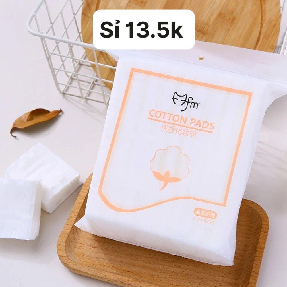 Bông tẩy trang 3 lớp Cotton Pads Túi 222 miếng