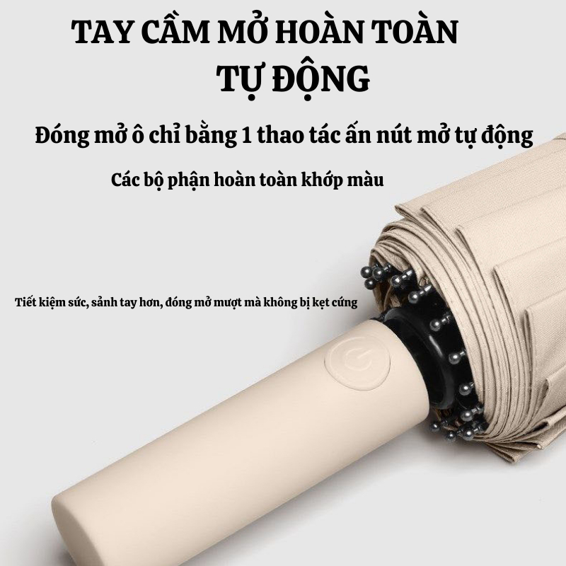 Dù Che Mưa NAMIKO 36 Nan Chắc Chắn Tự Động Chống Tia UV