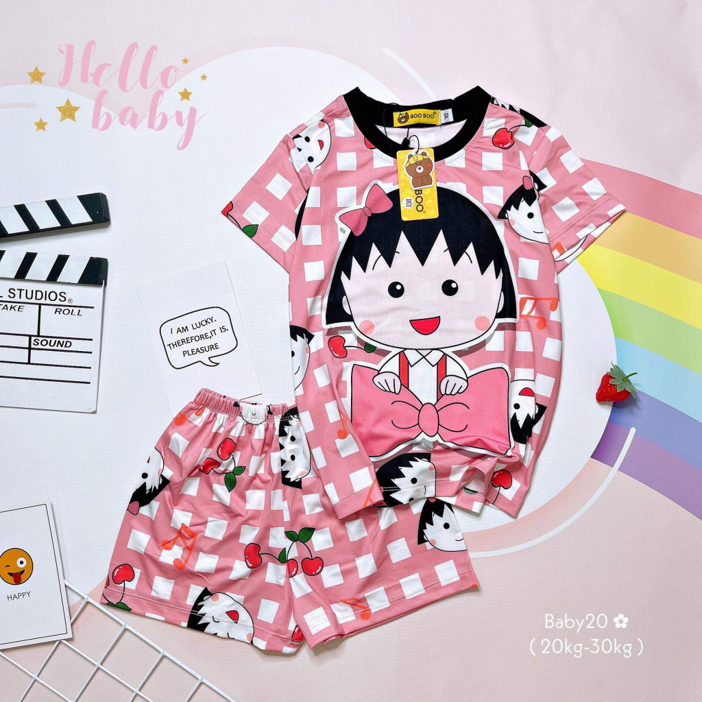 Đồ bộ baby BOO BOO đùi thun lạnh cho bé gái. hongduyen_2188.