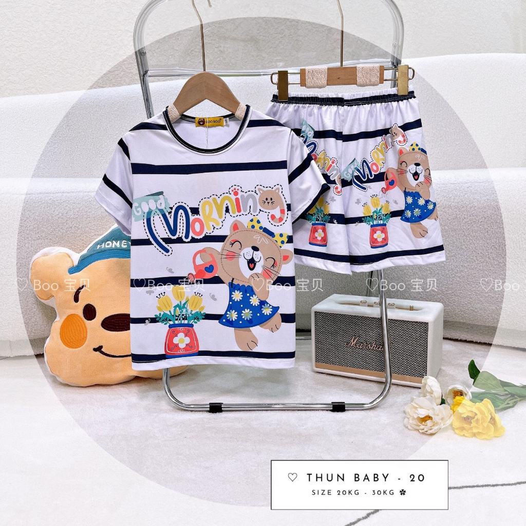 Đồ bộ baby BOO BOO đùi thun lạnh cho bé gái. hongduyen_2188.