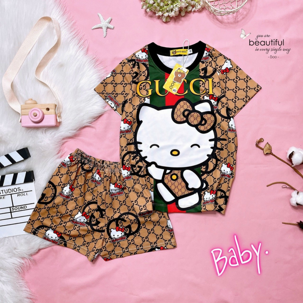 Đồ bộ baby BOO BOO đùi thun lạnh cho bé gái. hongduyen_2188.