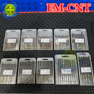 Mũi khoan sắt- inox EM-CNT chuôi lục giác (2 mũi) 1.5 đến 10mm