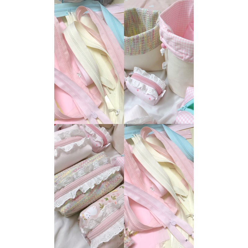 TÚI POUCH ĐỰNG ĐỒ TRANG ĐIỂM ĐỒ CÁ NHÂN POUCH MAKEUP LACE - MADE BY 1402.Sew 🌸🌸