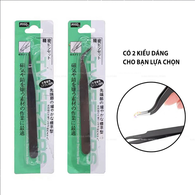 Nhíp Gắp Đá , Gắp Sticker , Gắp Phụ Kiện Nail Dáng Cong Và Thẳng