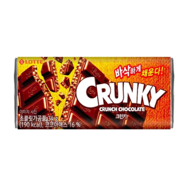 Socola Crunky Lotte Hàn Quốc 34g