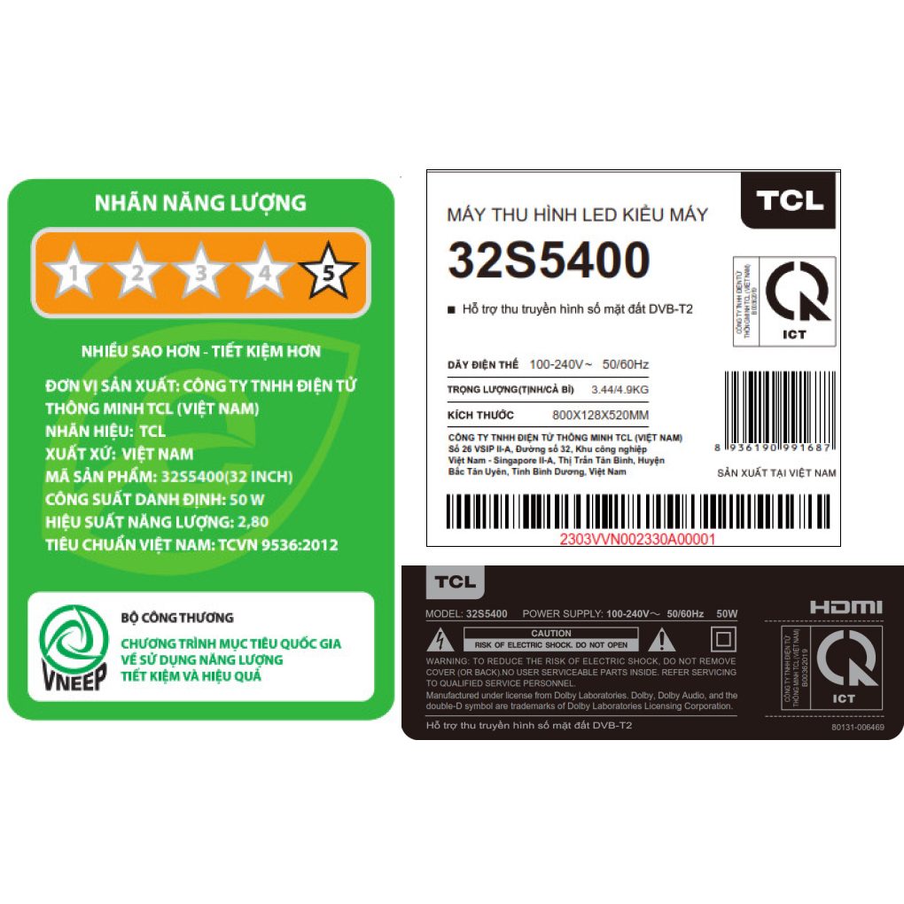 TCL 32S5400 - Google Tivi TCL 32 inch 32S5400 - Hàng chính hãng