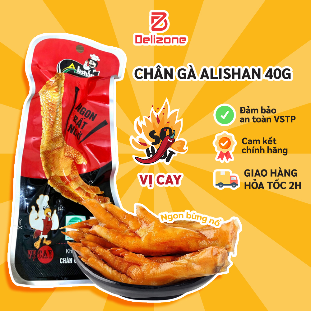 Chân gà Alishan Việt Nam, đồ ăn vặt ngon chảy nước miếng, đảm bảo AT VSTP.