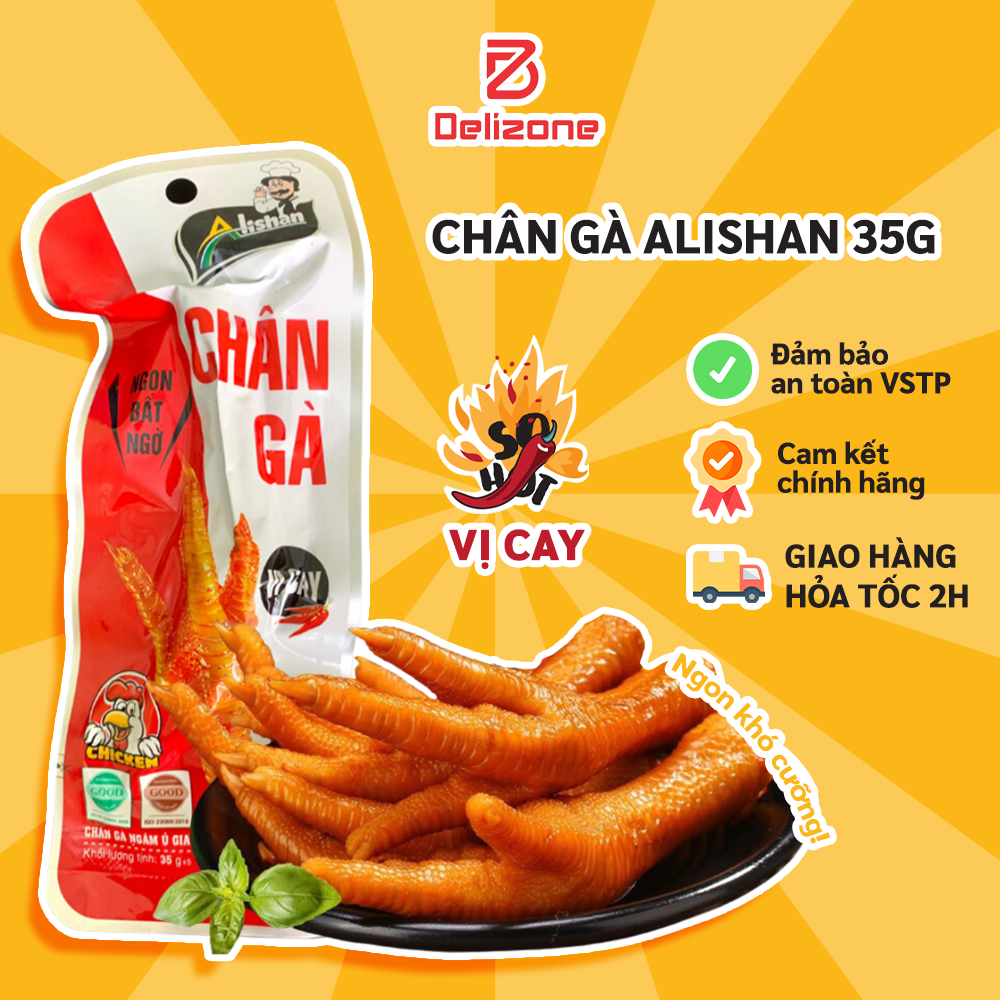 Chân gà Alishan Việt Nam, đồ ăn vặt ngon chảy nước miếng, đảm bảo AT VSTP.
