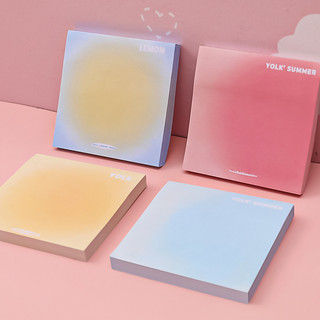 Set 50 tờ giấy ghi nhớ, giấy note hình vuông phong cách thanh lịch cho văn phòng học tập