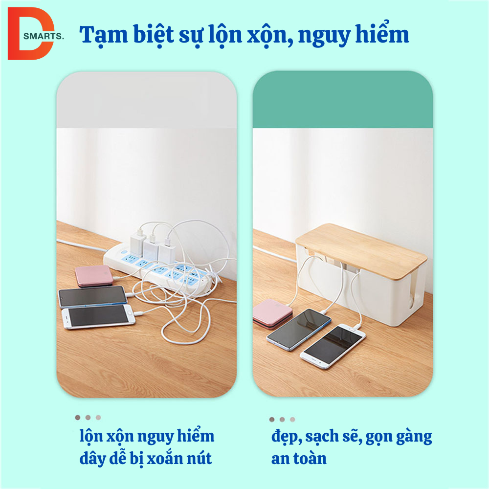 Hộp đựng ổ cắm điện wifi, hộp đựng dây điện bằng nhựa gọn gàng, an toàn cho trẻ nhỏ, trang trí nhà cửa.