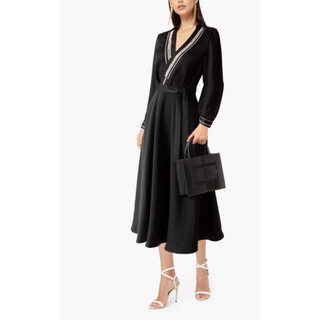 Beucloset - đầm cổ đắp cm kèm dây eo sang trọng