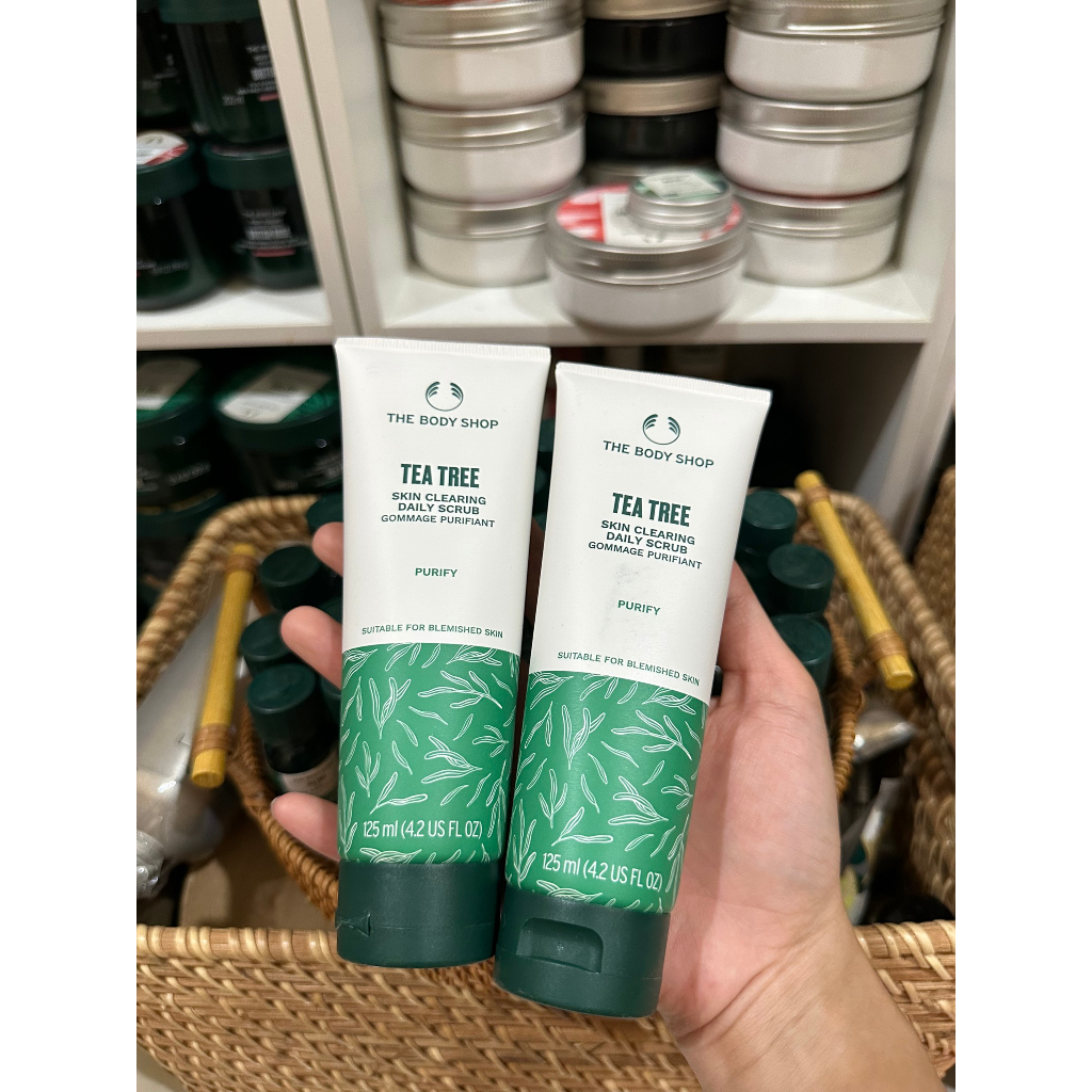 Tẩy da chết cho da mặt hằng ngày Tea tree The Body Shop 125ml