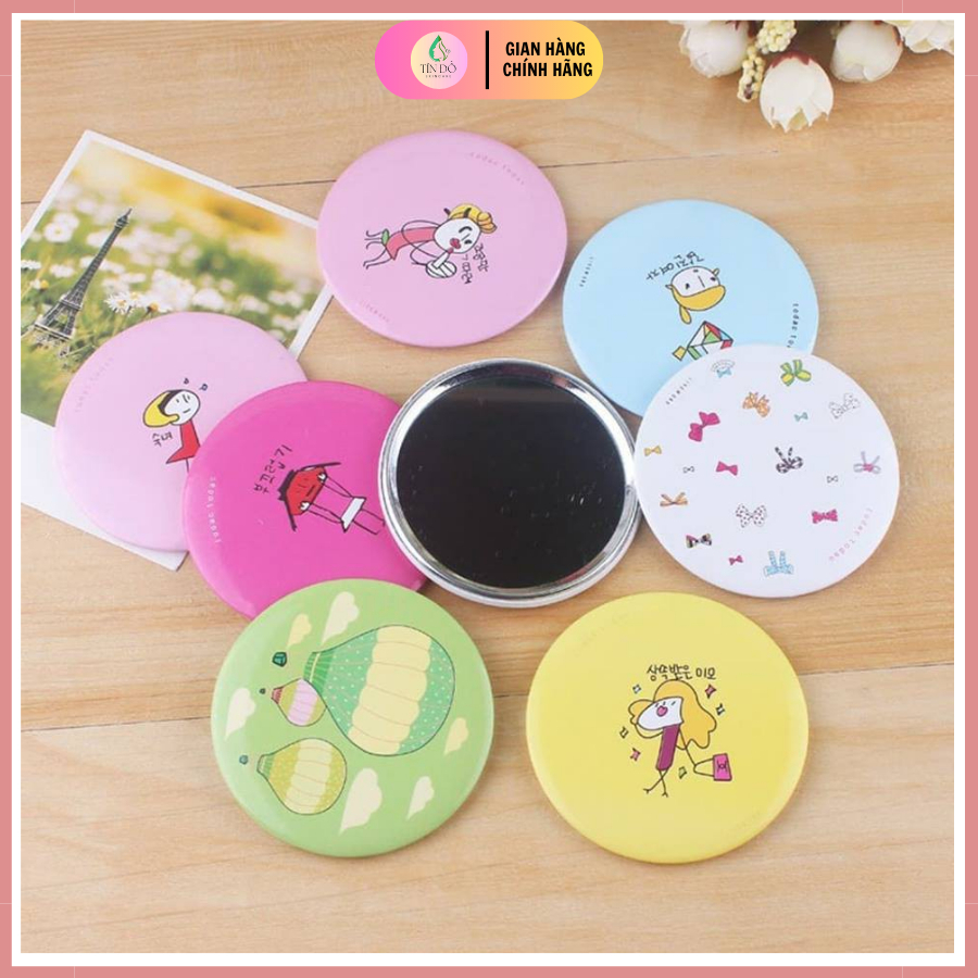 Gương mini đẹp tươi Hàn Quốc _Gương giá rẻ_ Tín đồ skincare
