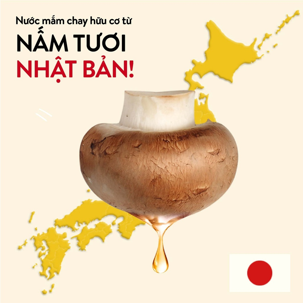 Nước mắm ăn dặm Kinoko cho bé trên 6 tháng làm từ nấm giúp bé ăn ngon ít muối, chai nhỏ giọt, 50ml