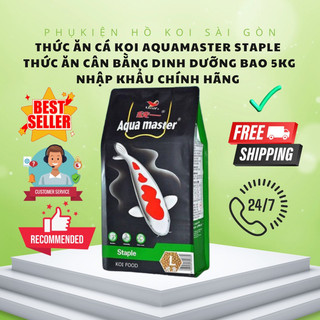 Thức ăn cá Koi Aquamaster Staple bao 5kg [ HÀNG CHUẨN 100%- CÓ TEM CHỐNG HÀNG GIẢ ]