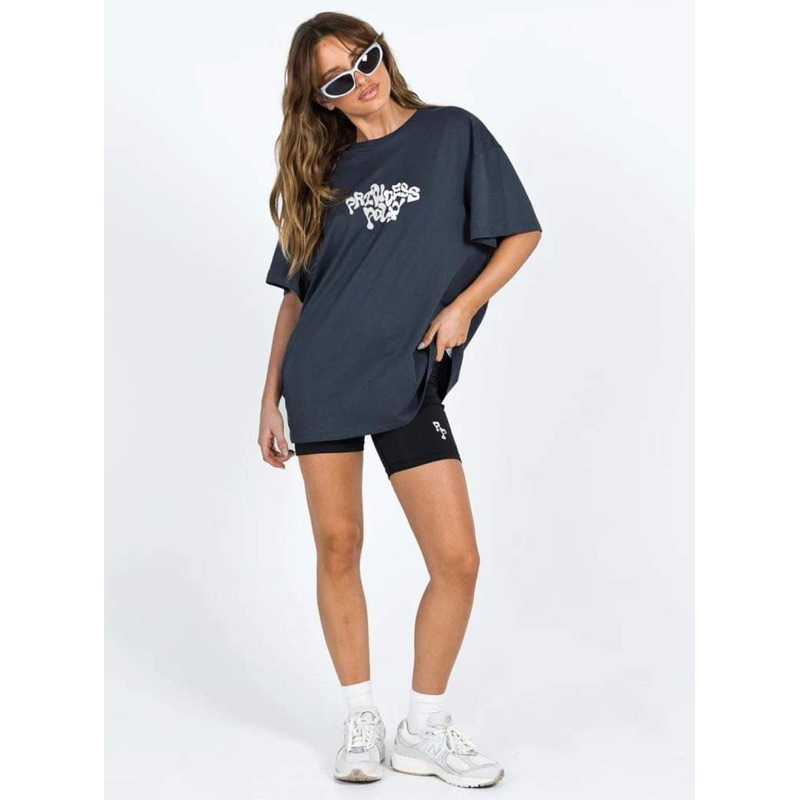 Áo cánh dơi form rộng thun cotton cá sấu 2 màu in chữ