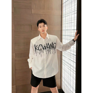 Áo sơ mi lụa CKWang 2 màu trắng đen
